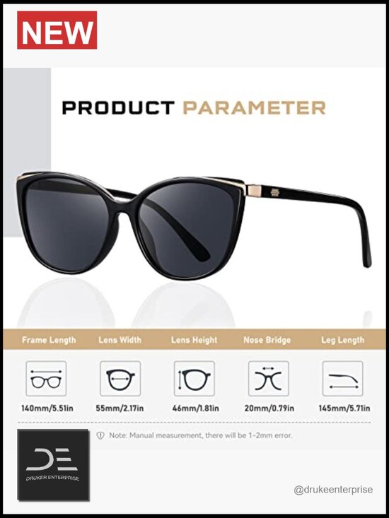 Cat Eye UV400 Protection Sunglasses with Case main image 5